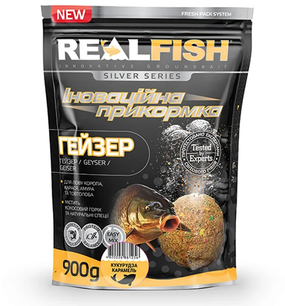 Nadă Real Fish Gheizer Porumb-Caramel