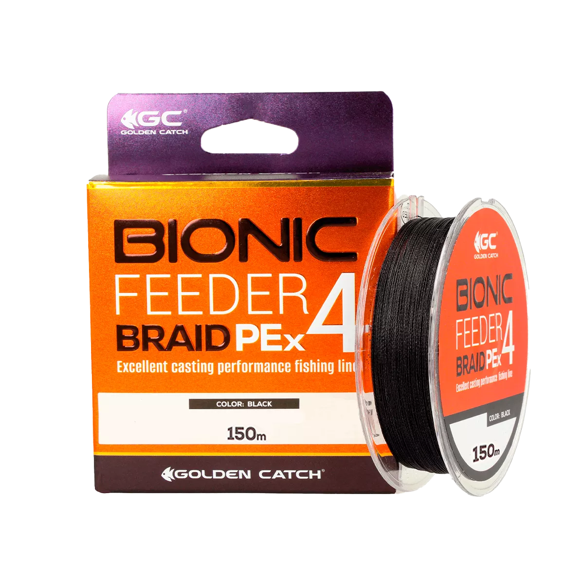 Fir GC Bionic Feeder PE X4 150m Negru