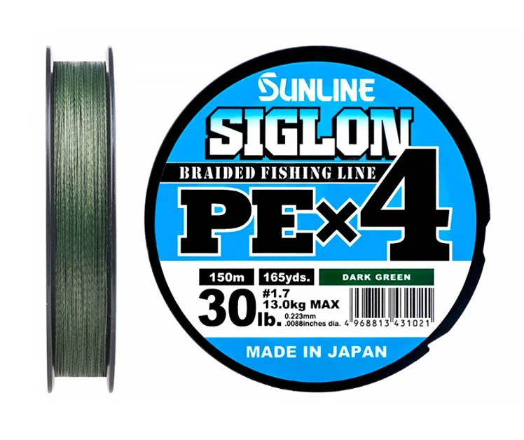Fir pescuit SUNLINE Siglon X4 PE 150m (Verde)