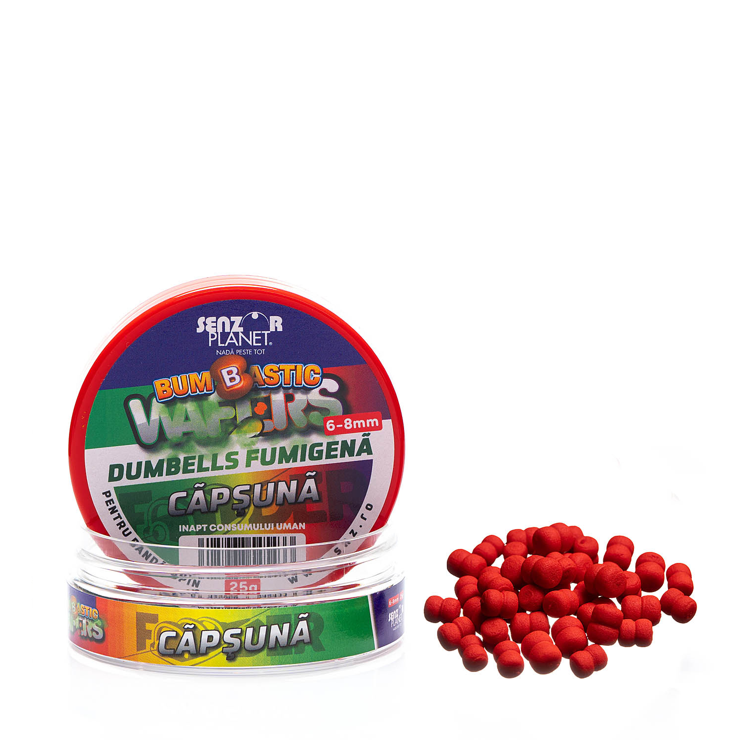 Senzor Planet BUMBASTIC WAFTERS DUMBELLS FUMIGENA PENTRU BANDA CAPSUNA 6-8mm 25g
