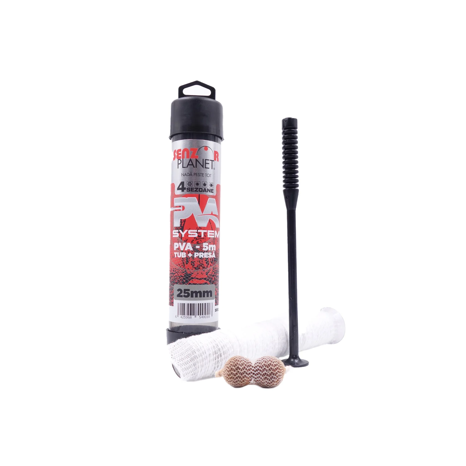 Senzor Planet KIT PLASA SOLUBILA SLOW MELT 25mm SENZOR PVA SYSTEM + TIJA COMPRESIE, 5m