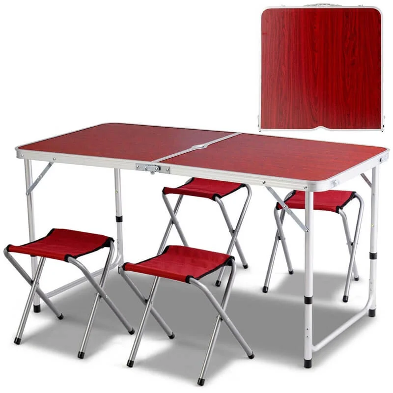 SET DE CAMPING MASA CU 4 SCAUNE MARO TIP SERVIETA