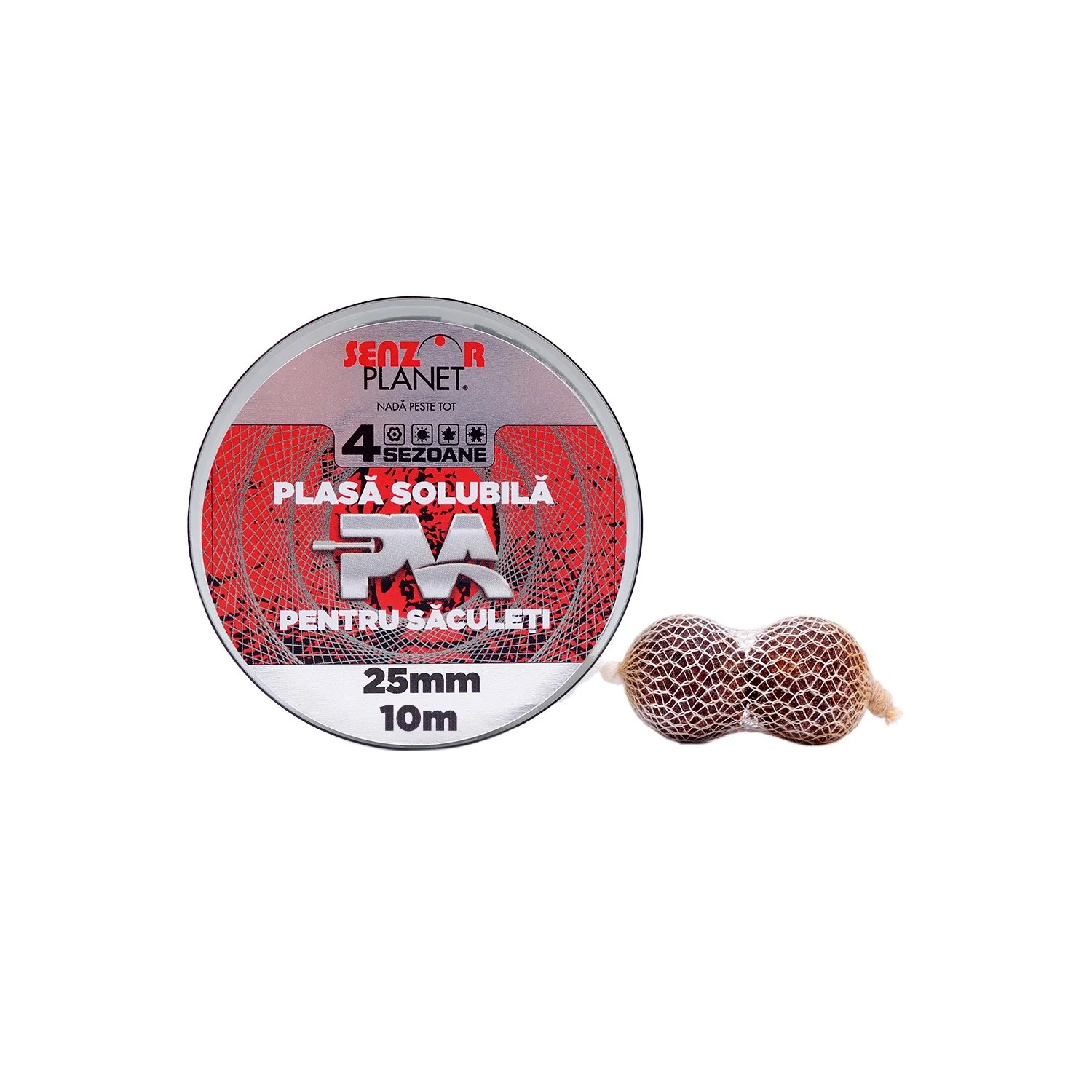 Senzor Planet REZERVA PVA SENZOR PLASA SOLUBILA SLOW MELT 25mm PENTRU SACULETI, 10m