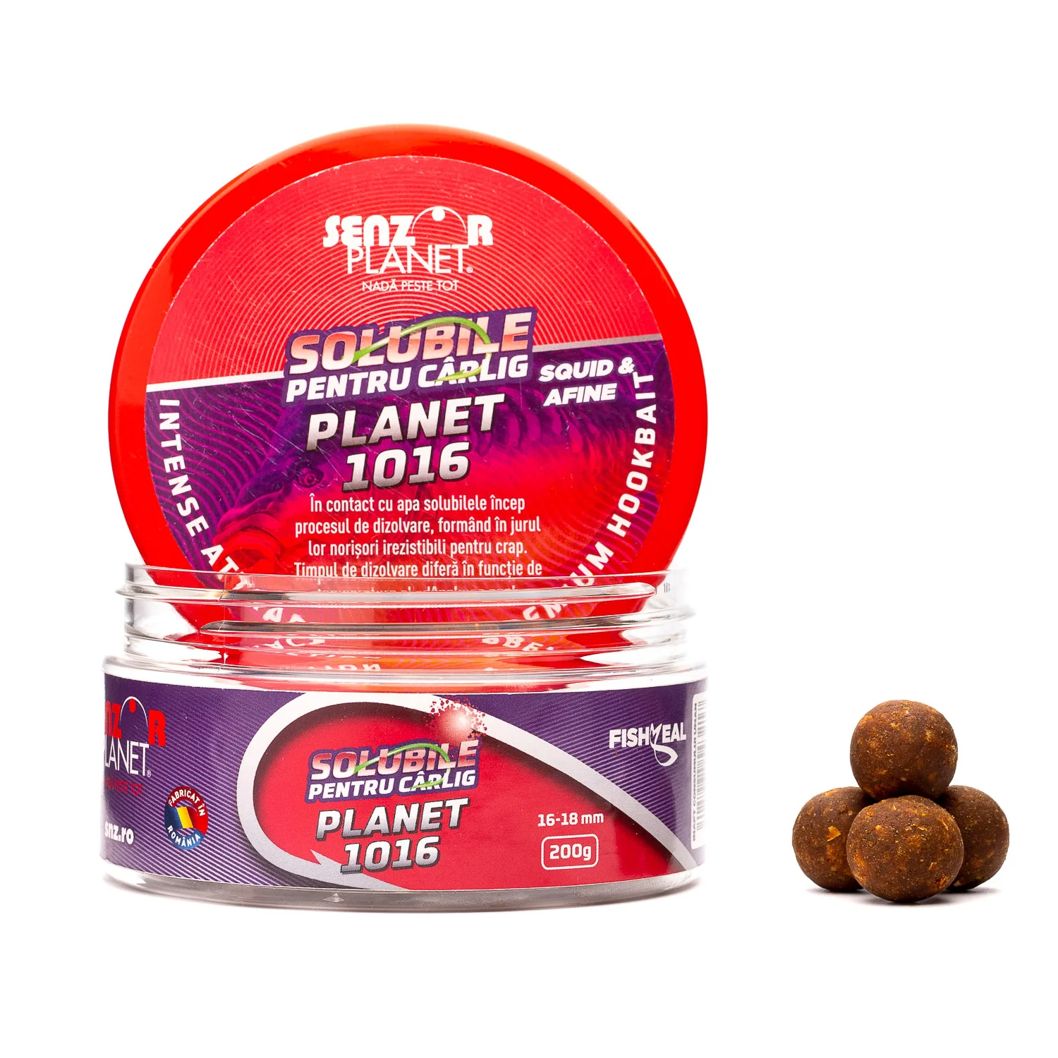 BOILIES SENZOR SOLUBILE PENTRU CARLIG 16-18mm 200g