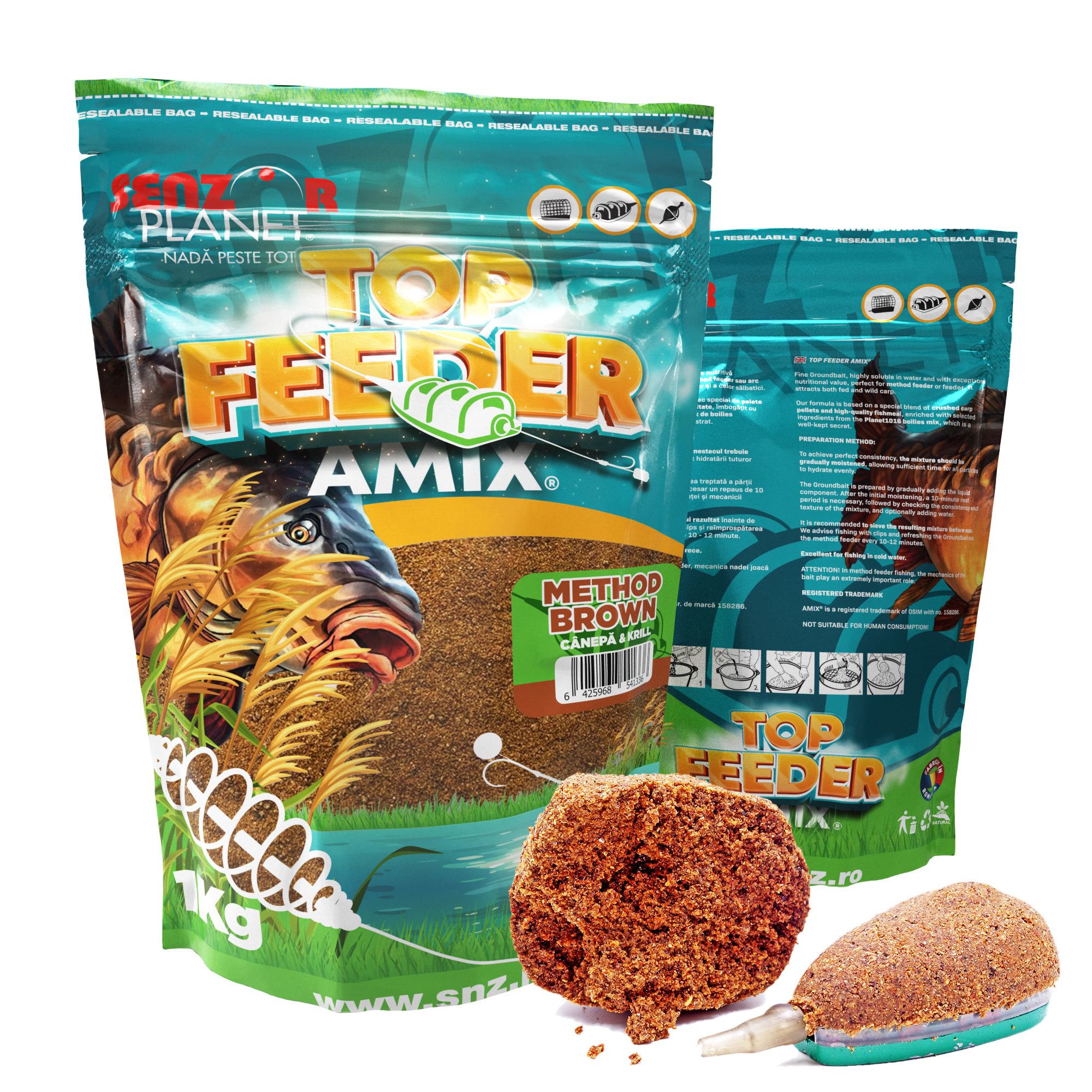 Nadă Senzor Planet TOP FEEDER AMIX 1kg
