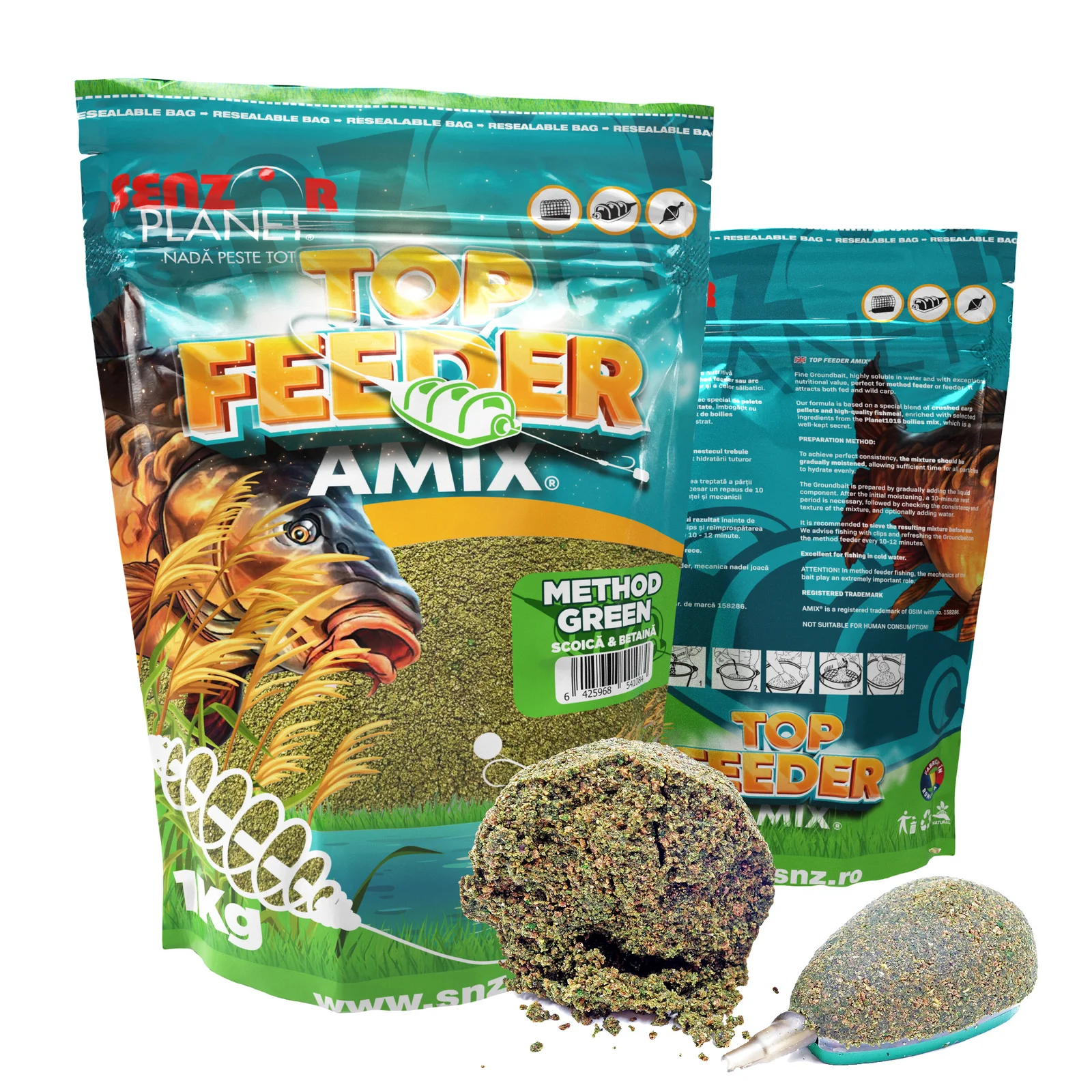 Nadă Senzor Planet TOP FEEDER AMIX 1kg
