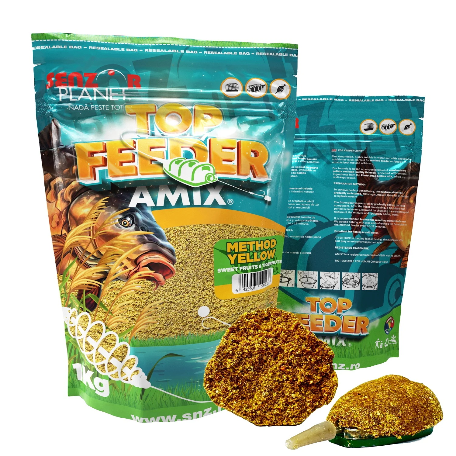 Nadă Senzor Planet TOP FEEDER AMIX 1kg