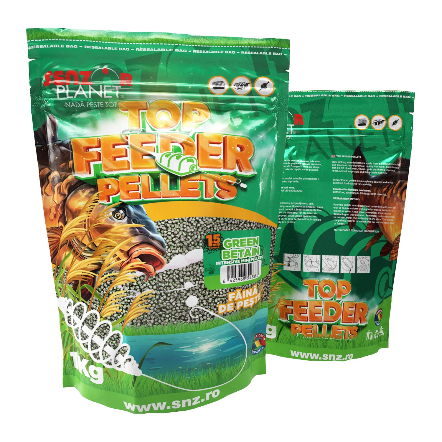 SENZOR TOP FEEDER PELLETS  1.5mm 1kg